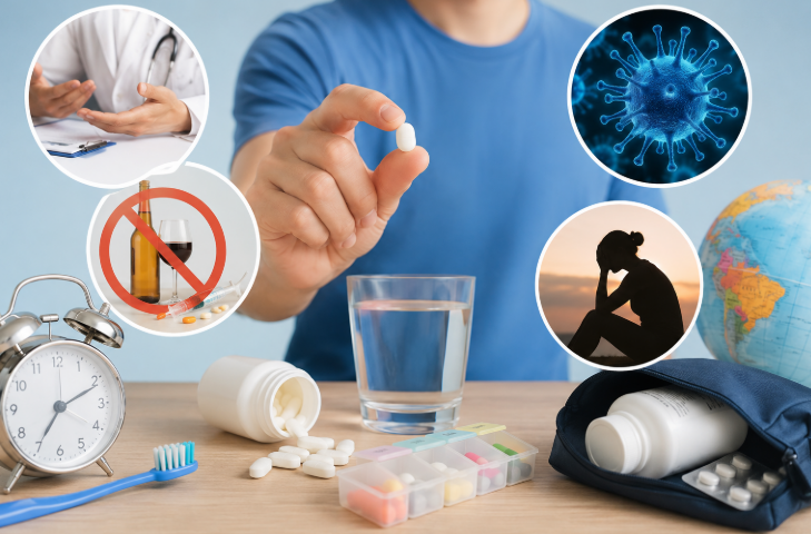 Ảnh minh họa cho các yếu tố ảnh hưởng đến hiệu quả điều trị HIV