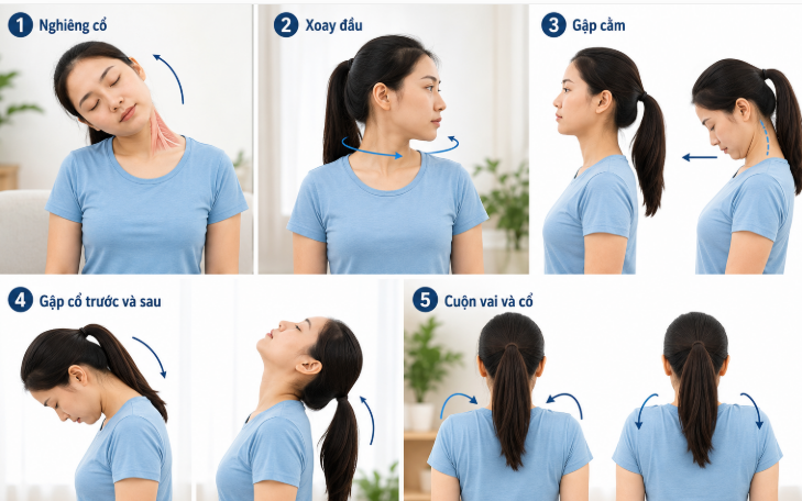 5 bài tập giúp cải thiện độ linh hoạt cột sống cổ - Ảnh 6.