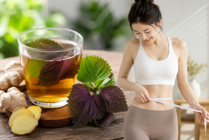 Uống nước lá tía tô với gừng có giúp giảm cân không? - Ảnh 1.
