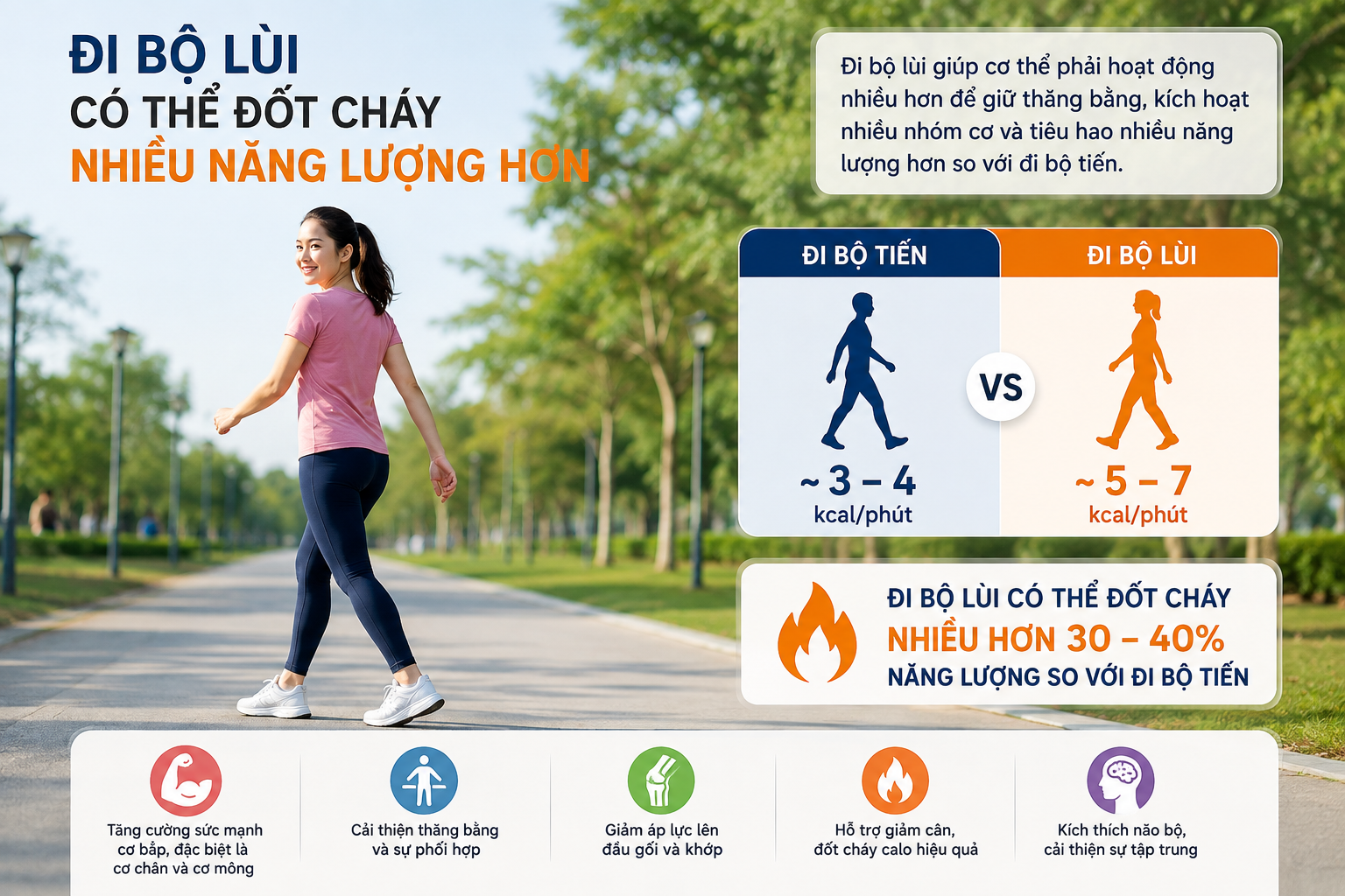 Khám Phá Lợi Ích Đặc Biệt Của Việc Đi Bộ Lùi Đối Với Sức Khỏe - Ảnh 1.