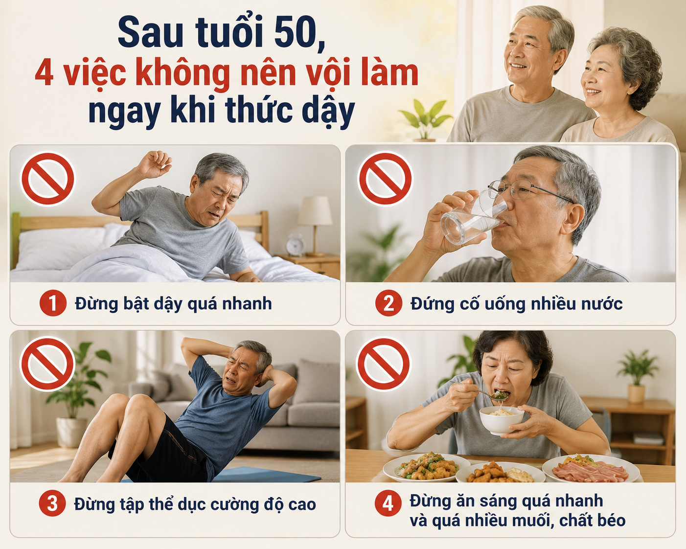 Hoạt động uống nước buổi sáng