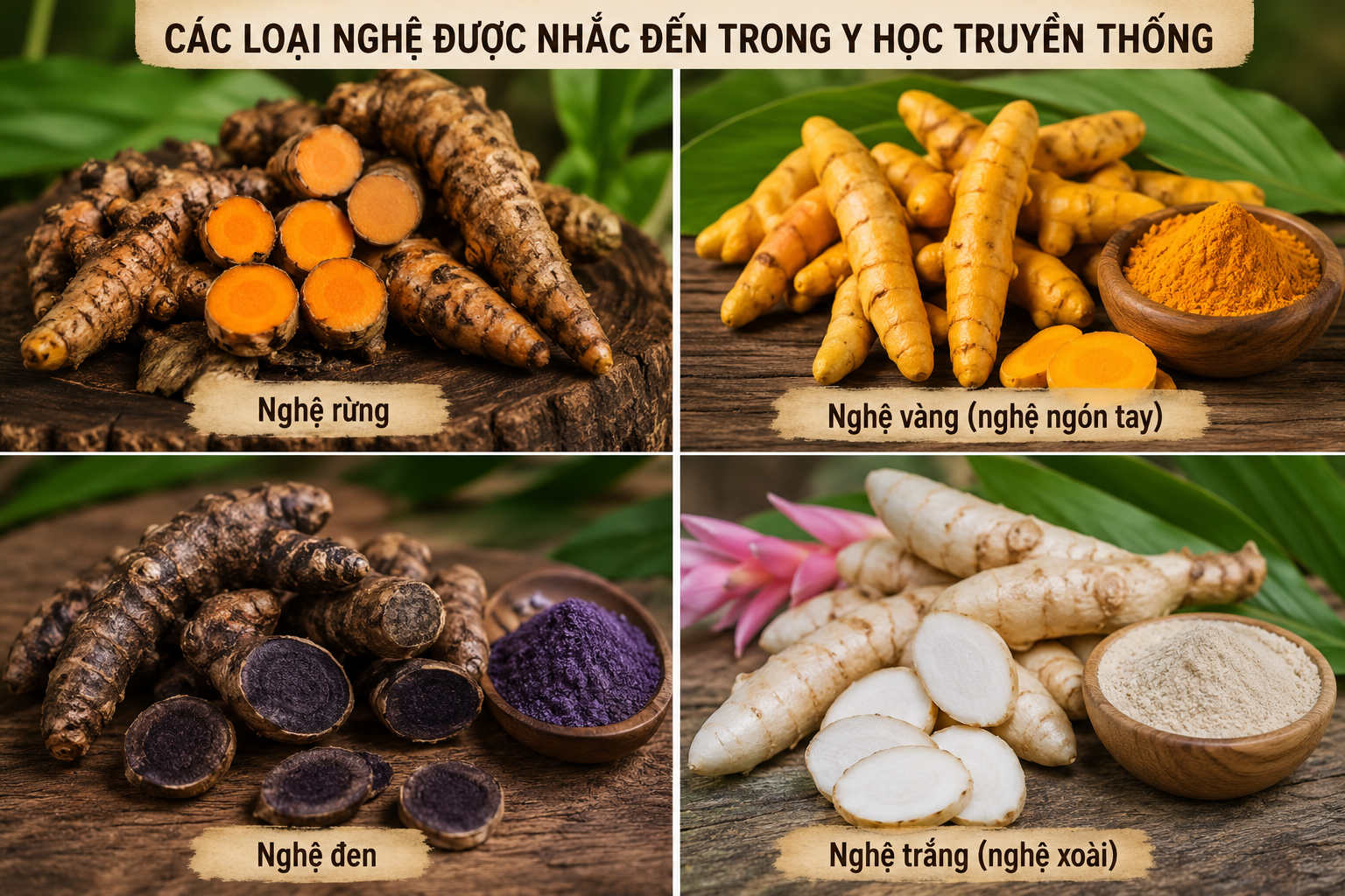 Khám Phá Các Loại Nghệ và Tác Dụng Của Chúng Trong Y Học