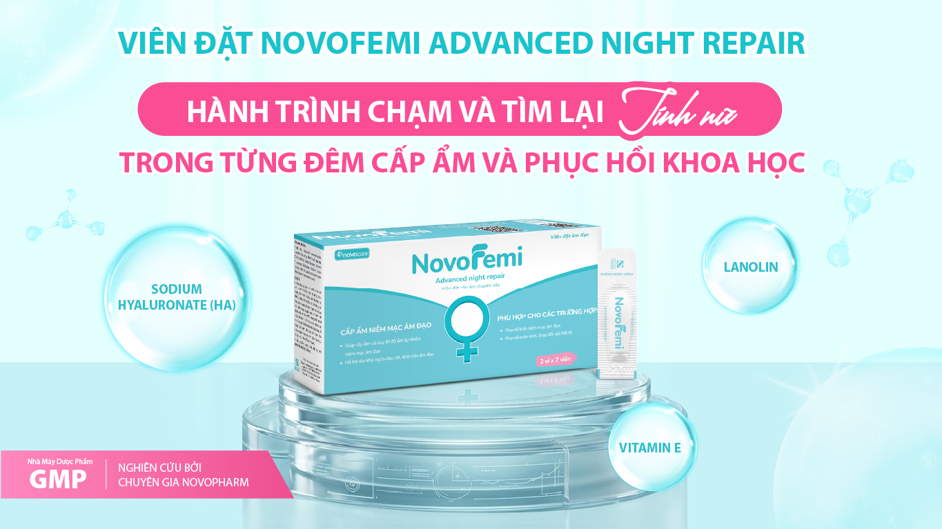 Khắc Phục Khô Âm Đạo Hiệu Quả Với Viên Đặt Novofemi Advanced Night Repair- Ảnh 1.