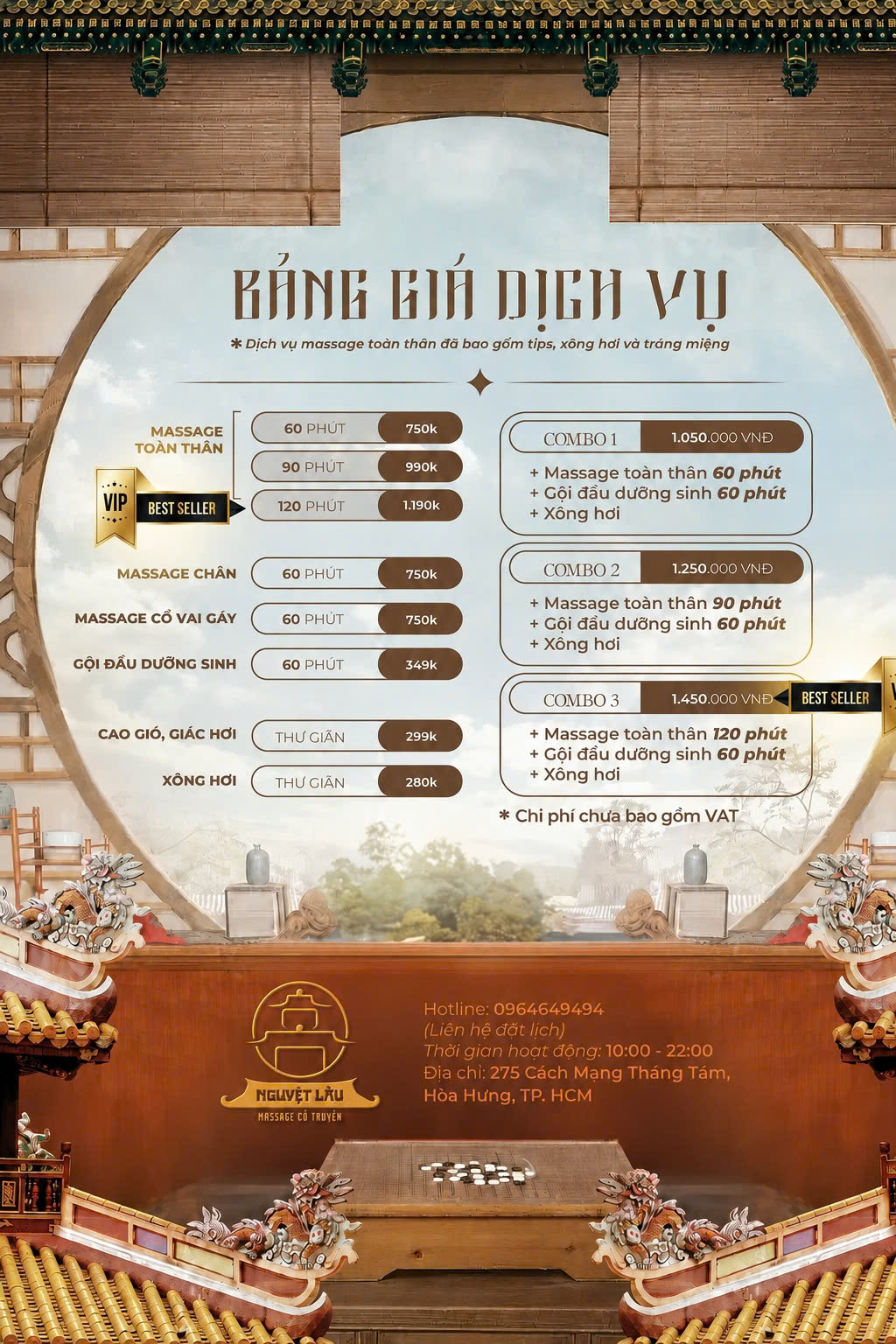 Không gian Massage Nguyệt Lâu Không gian Massage Nguyệt Lâu