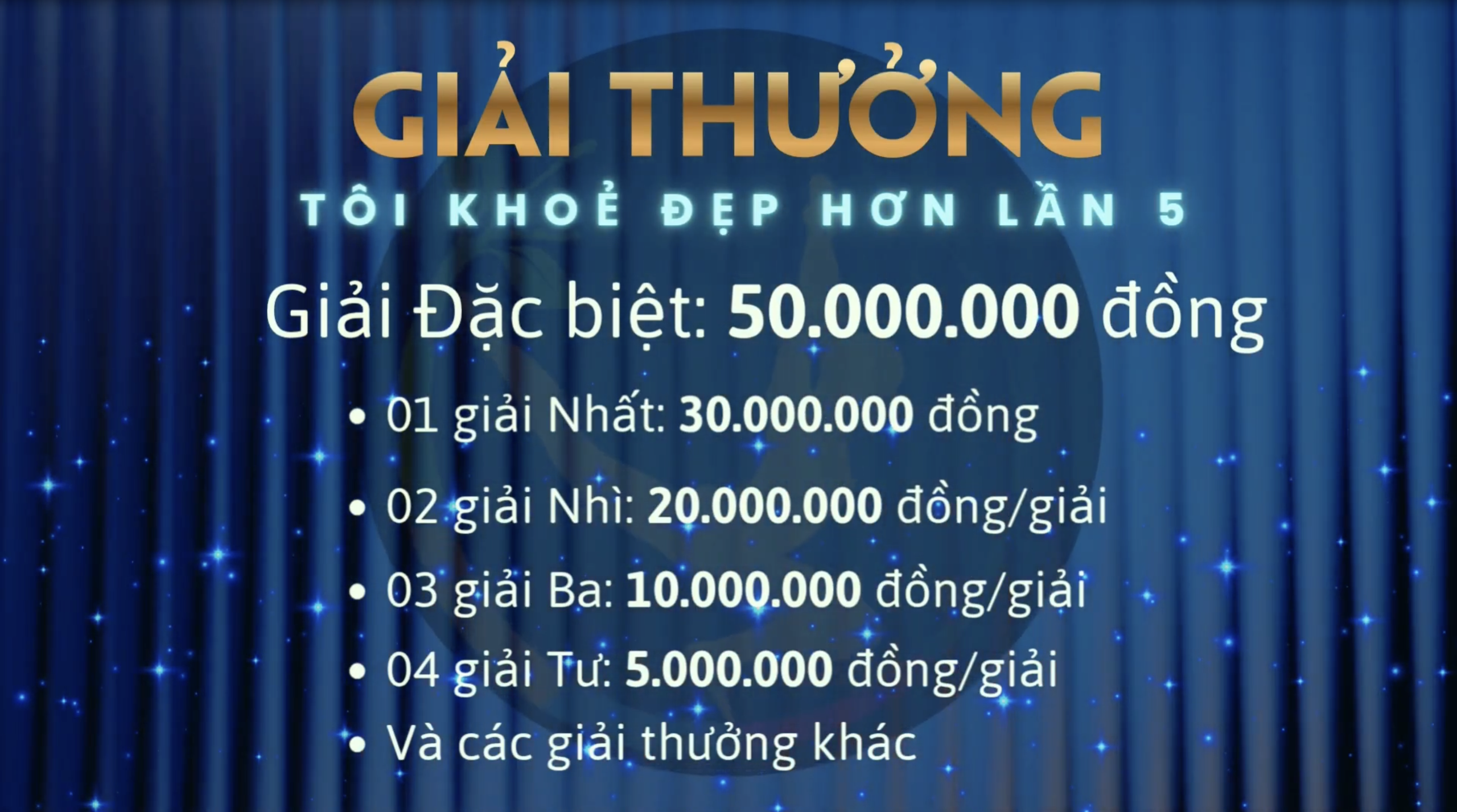 Cuộc thi Tôi khỏe đẹp hơn Lần 5 - Giải thưởng hấp dẫn