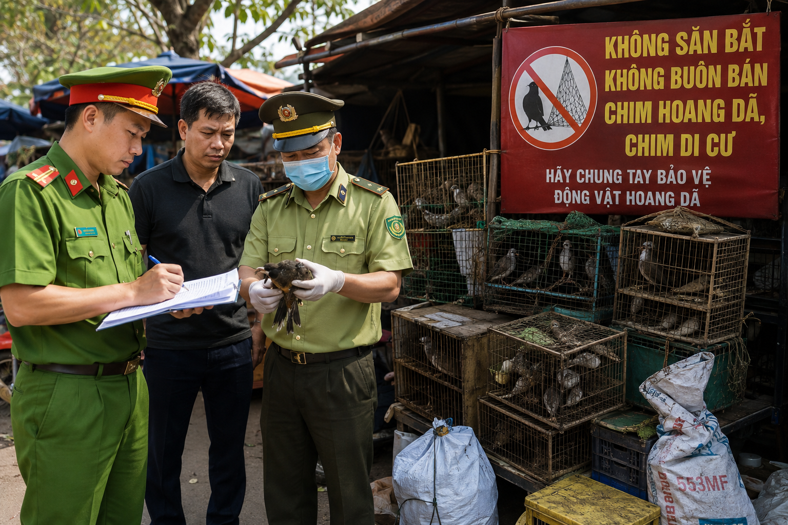 Hành động quyết liệt chống nạn săn bắt chim hoang dã tại Lâm Đồng - Ảnh 1.
