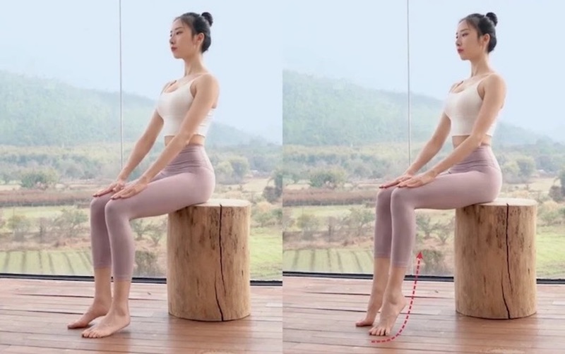 Nâng gót chân khi ngồi có tác dụng gì? - Ảnh 1.