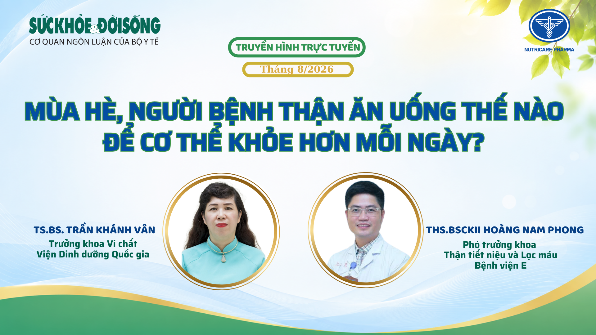 Cách Chăm Sóc Dinh Dưỡng Cho Người Bệnh Thận Trong Mùa Hè