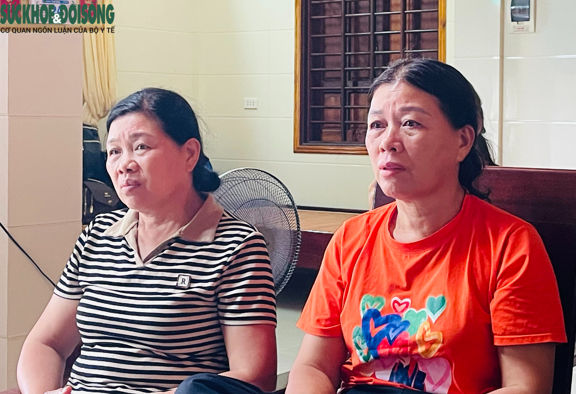 Bà Nhớ và em gái Hoàng Thị Cánh.