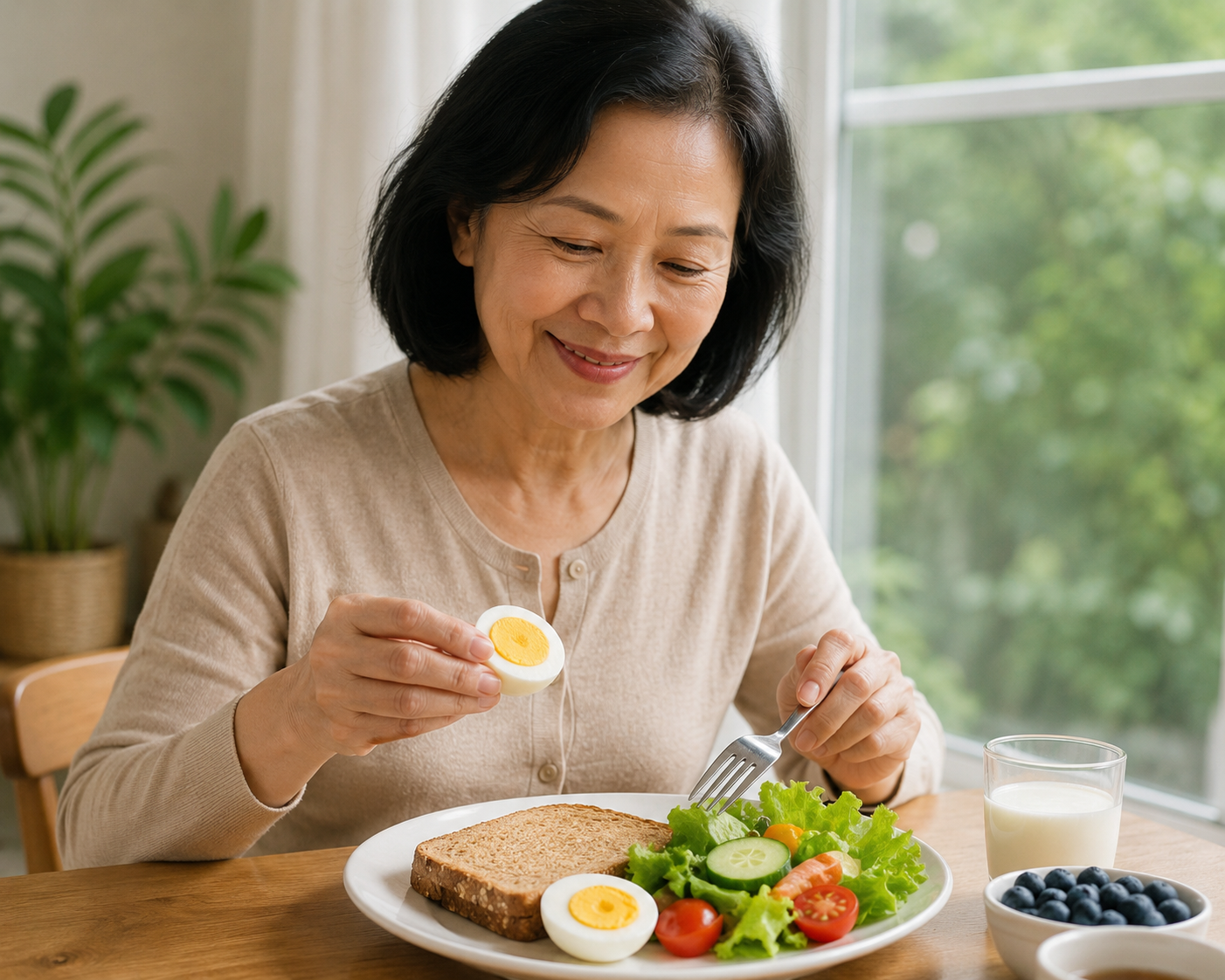 Trứng và sức khỏe: Lượng trứng tối ưu cho người trên 50 tuổi