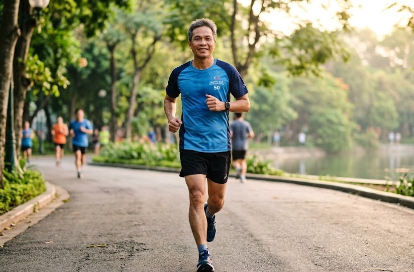 Chạy bộ 30 phút mỗi ngày có giúp giảm mỡ máu ở nam giới tuổi 50? - Ảnh 1.