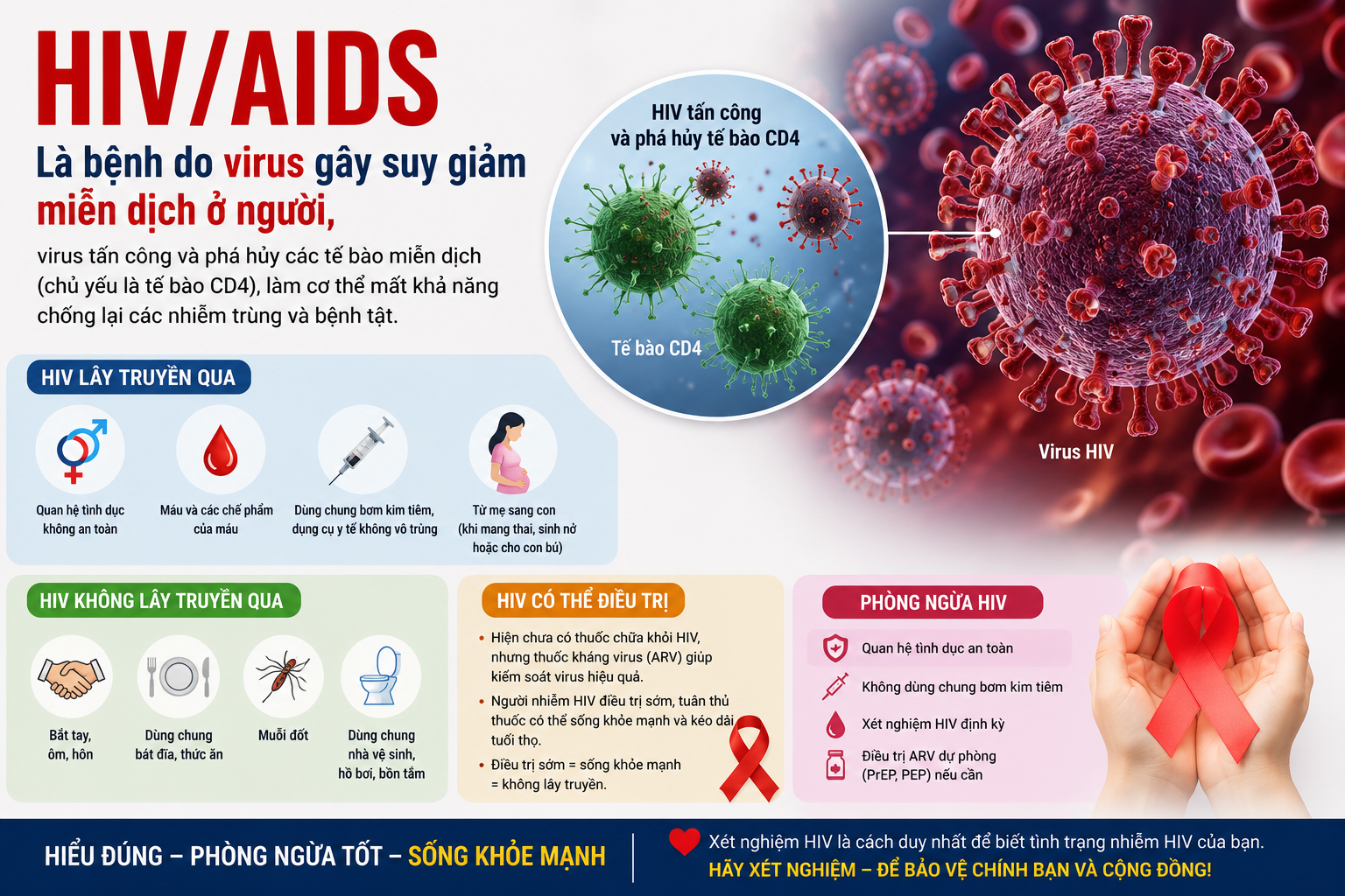 Các Hiểu Lầm Về HIV/AIDS: Những Thông Tin Cần Biết Để Bảo Vệ Bản Thân