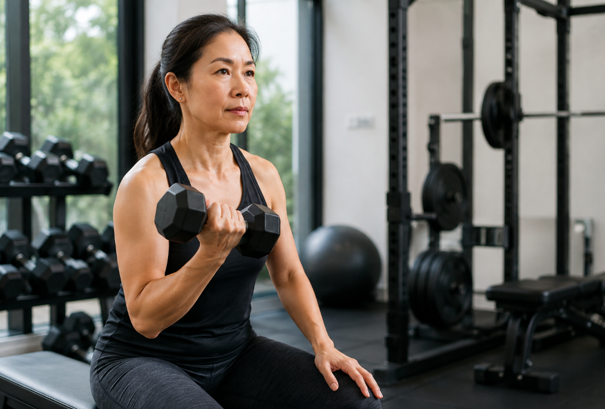Tập sức mạnh - Chìa khóa giúp phụ nữ giai đoạn tiền mãn kinh U50 giữ cơ, xương khỏe mạnh - Ảnh 2.