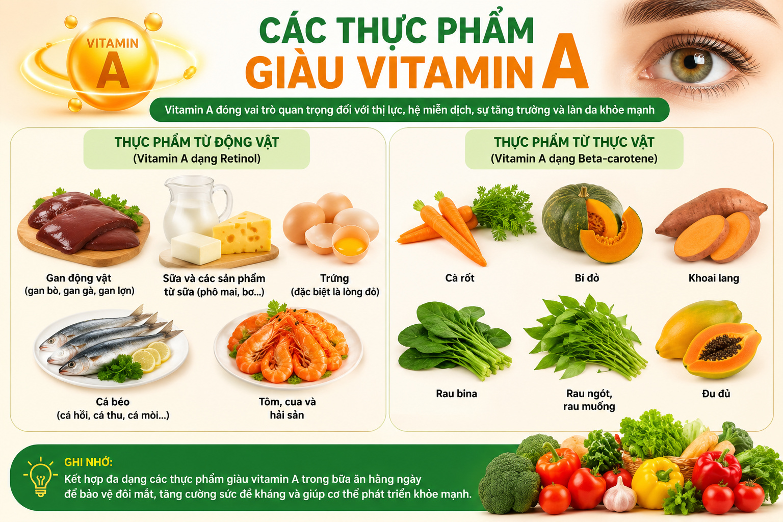 Khám Phá Vai Trò Quan Trọng Của Vitamin A Trong Sức Khỏe Con Người
