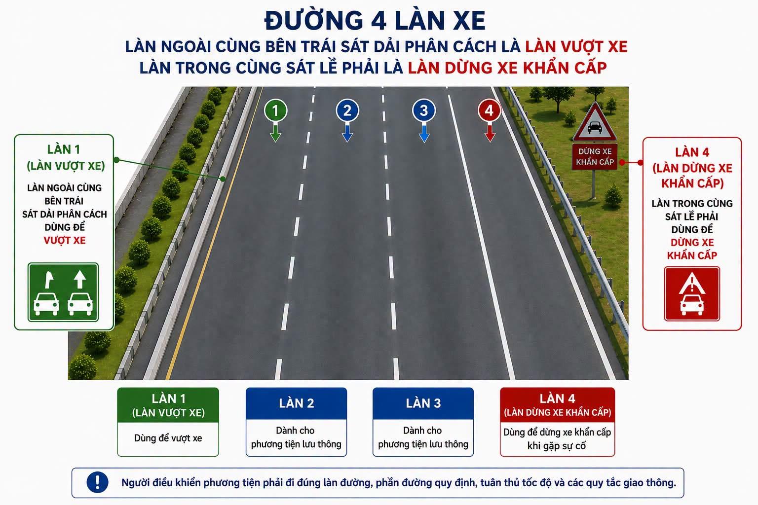 Nâng cao An Toàn Giao Thông Với Đề Xuất Làn Vượt Trên Cao Tốc