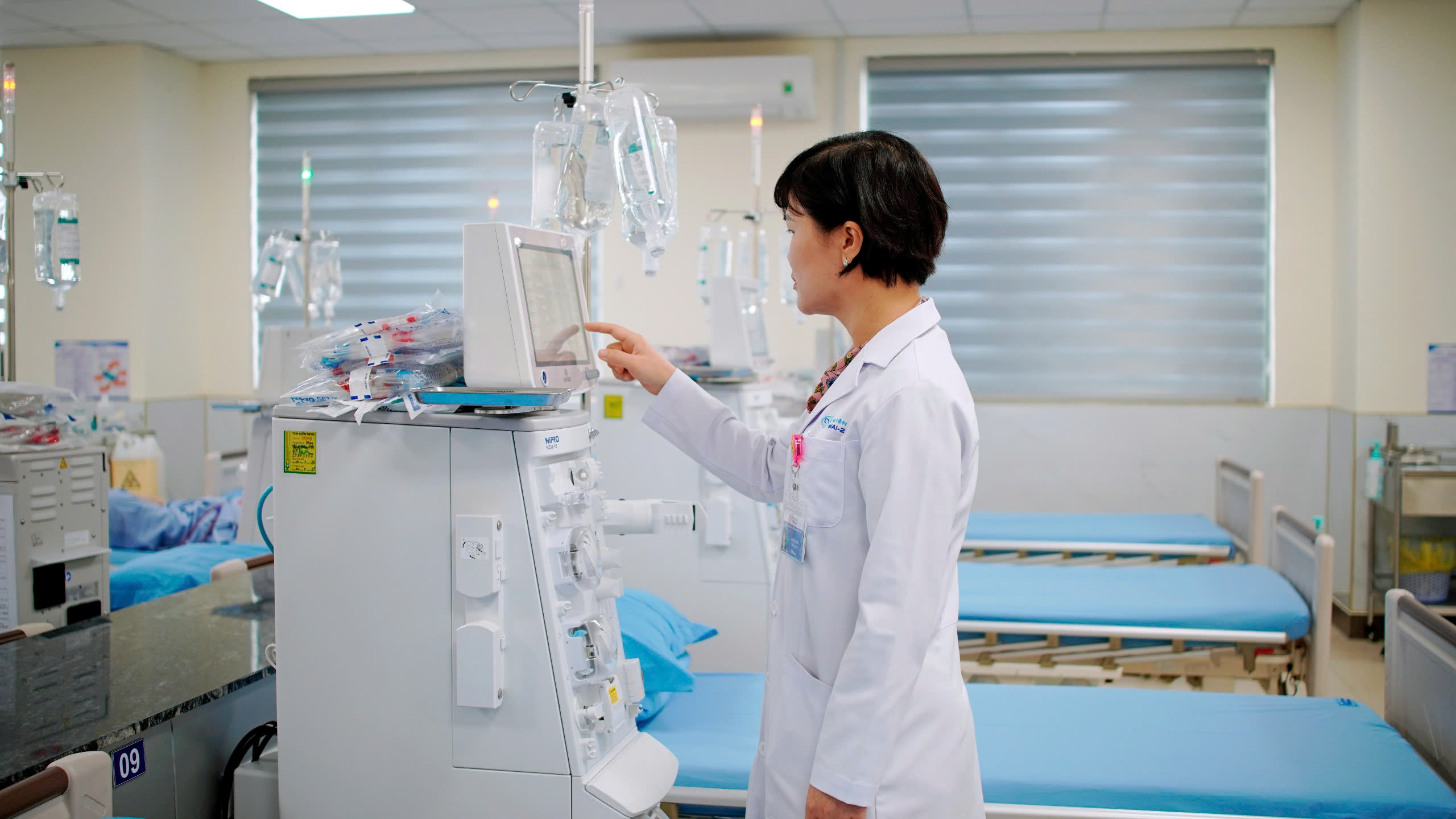 Khu lọc máu mới tại Bệnh viện Đồng Nai -2: 32 máy và tiêu chuẩn an toàn nâng cao
