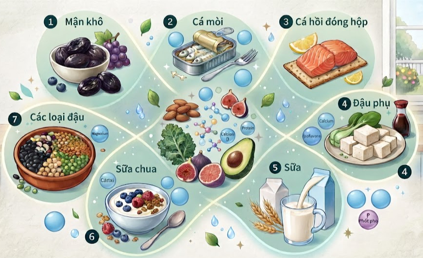 Thực Phẩm Tối Ưu Cho Sức Khỏe Xương Ở Người Trên 60 Tuổi