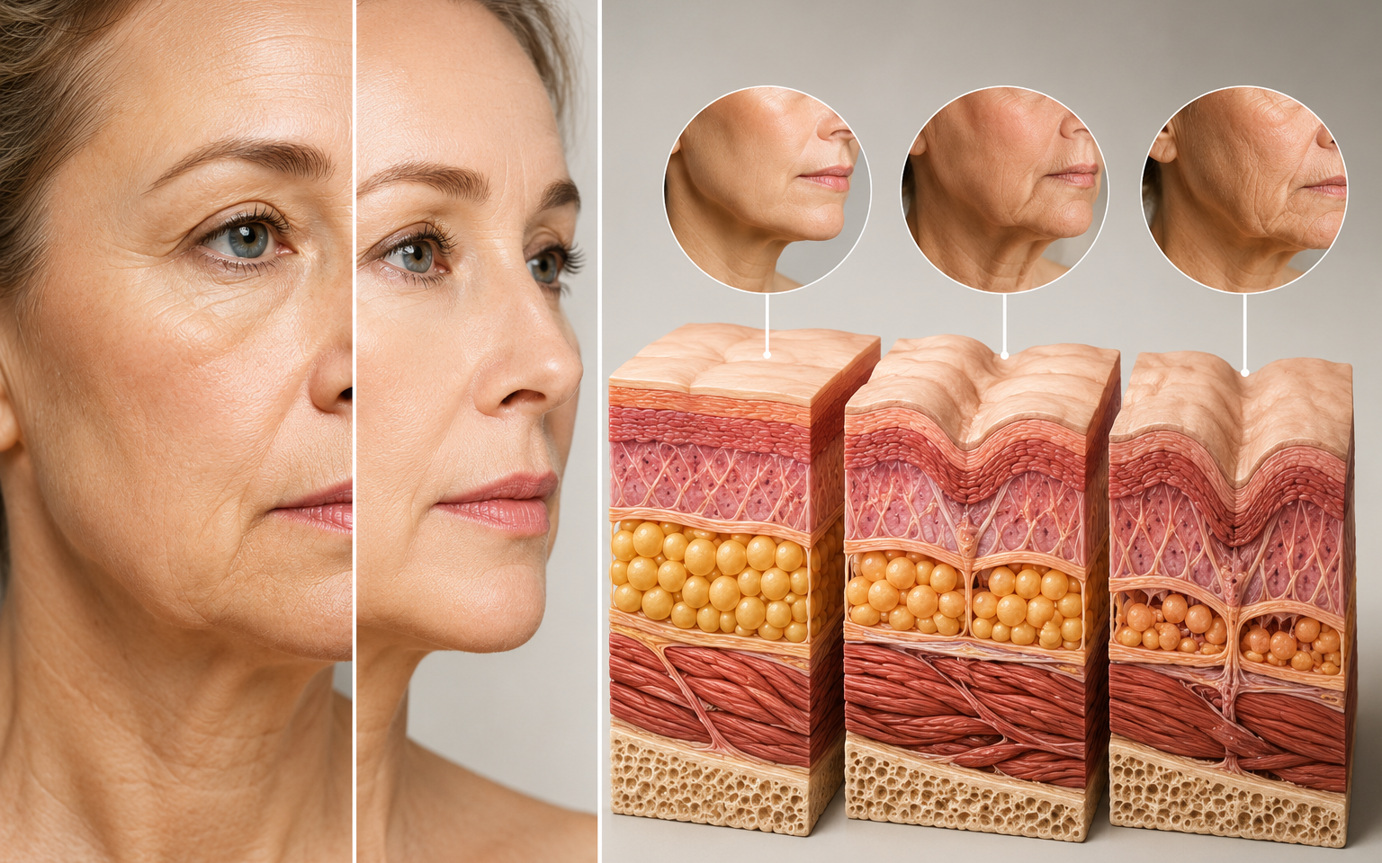 Làm săn chắc da ở tuổi 50: 5 thói quen thực tế giúp giảm chảy xệ